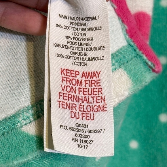 Mini Boden Floral Print Hooded Swim Cover Up Size 7-8Y Kids - Picture 10 of 13